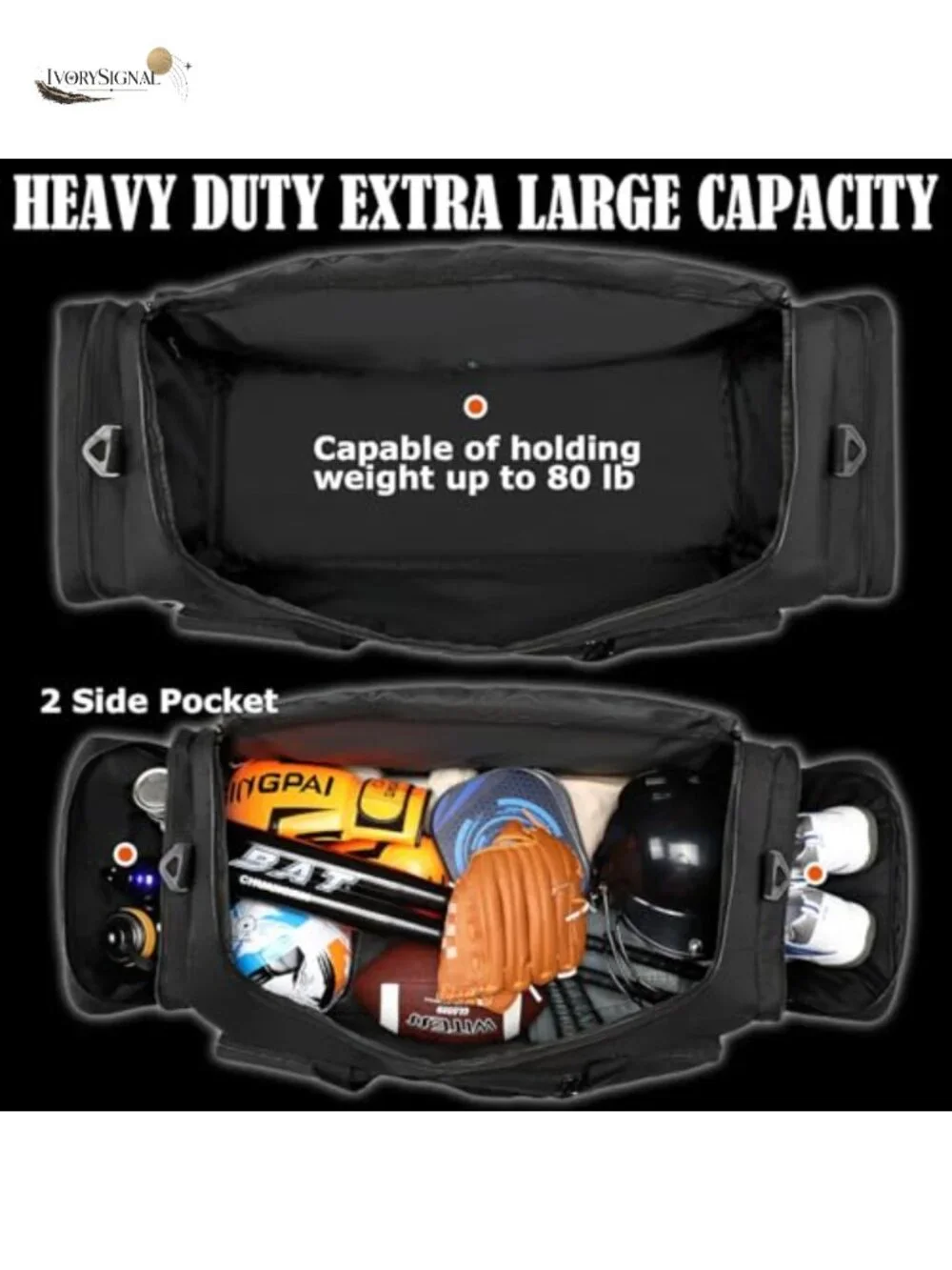 130L Extra Large Duffle Bag Heavy Duty Water Resistant Travel Sports Gym